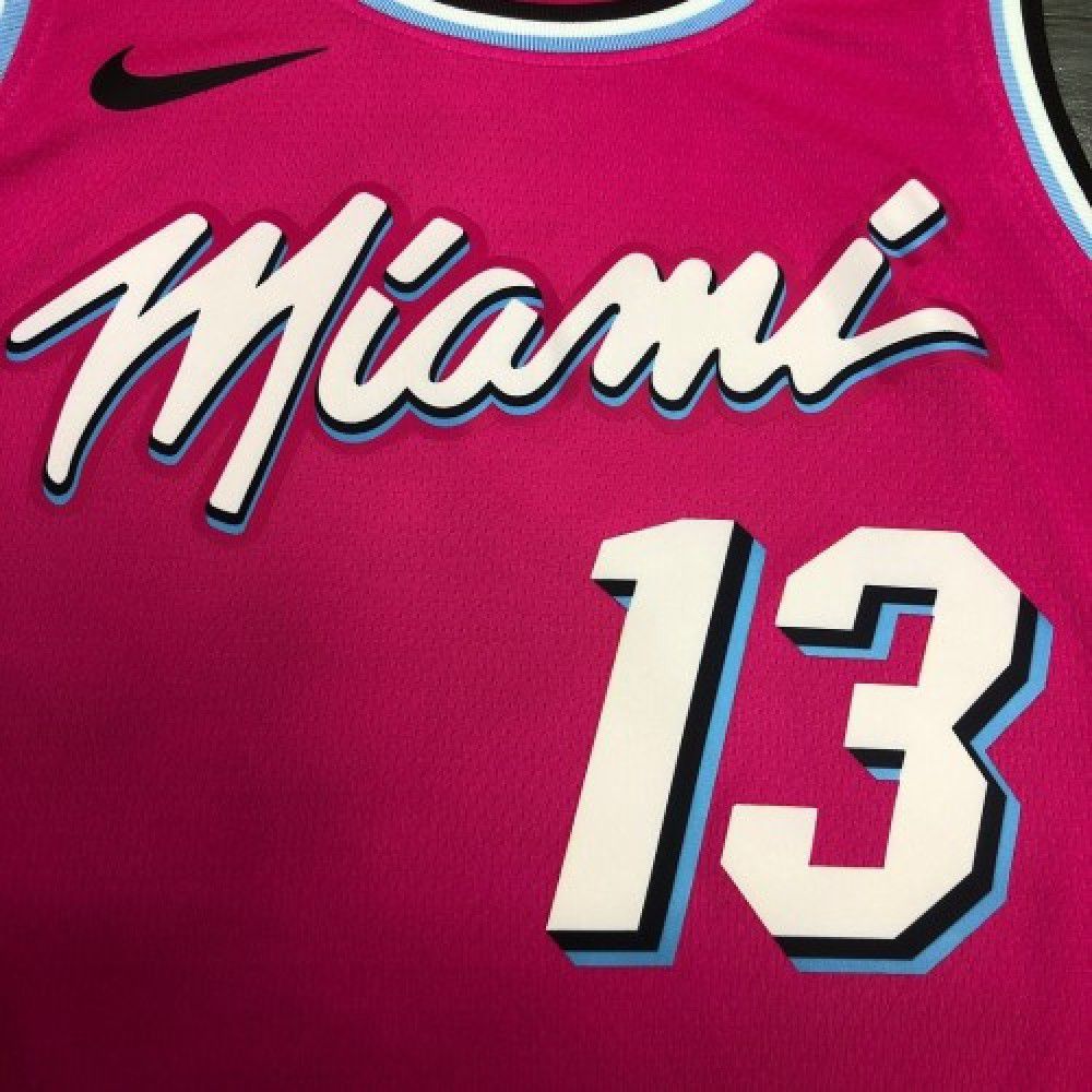 Men's Miami Heat Bam Adebayo #13 Pink 19-20 Swingman Jersey - City Edition-Pro Kit Vault | Brand New 26/27 Sports Jerseys